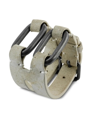 Parts of Four sterling silver Link Gauntlet bracelet - Neutrals