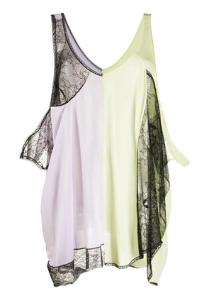 Maison Margiela asymmetric panelled vest top - Purple