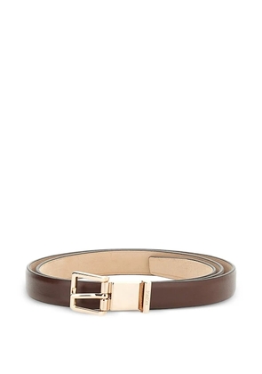 Max Mara gold-tone buckle belt - Brown