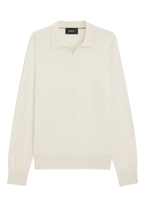 BOSS waffle-knit sweater - Neutrals