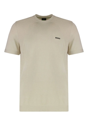 BOSS logo short-sleeves T-shirt - Neutrals