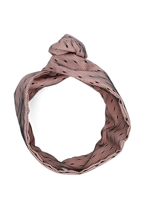 RED(V) knotted polka-dot headband - Pink