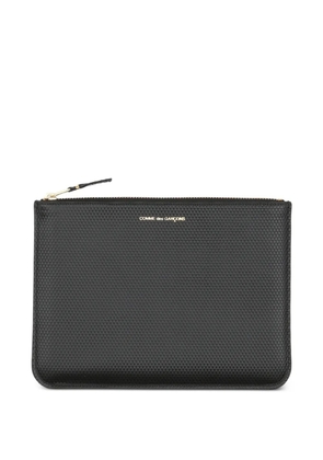 Comme Des Garçons Wallet textured zip wallet - Grey