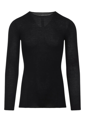 Rick Owens ribbed wool sweater - Black