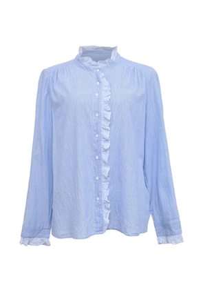 Ba&Sh Rita ruffled shirt - Blue