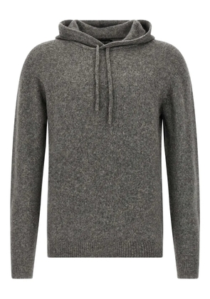 Roberto Collina knitted hoodie - Grey
