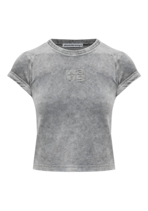 Alexander Wang logo-detail T-shirt - Grey