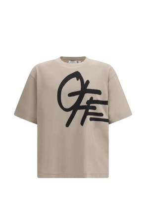 Off-White logo-detail T-shirt - Neutrals