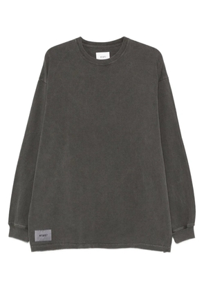 WTAPS Sign-Od long-sleeve cotton T-shirt - Grey
