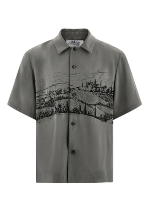 Ferragamo printed silk shirt - Grey