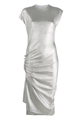 Rabanne metallic ruched side dress - Silver