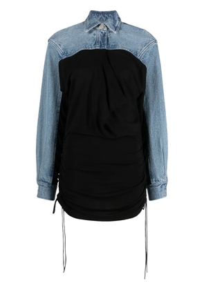 Christopher Esber Sevilla denim polo top - Blue