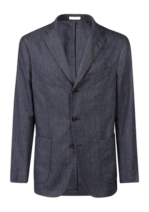 Boglioli mélange-effect blazer - Blue