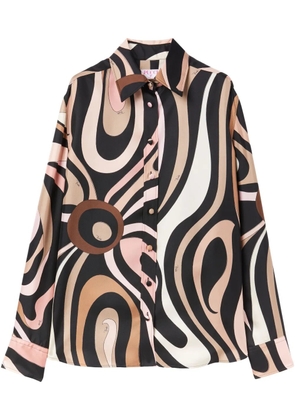 PUCCI Marmo silk shirt - Black