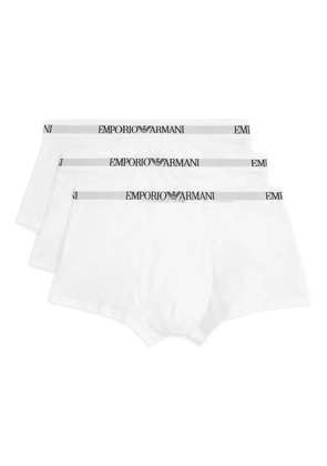 Emporio Armani logo-waistband boxers (set of three) - White