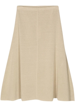 The Row Faithe linen skirt - Neutrals