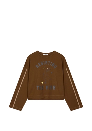 TOMBOY duck-print sweatshirt - Brown