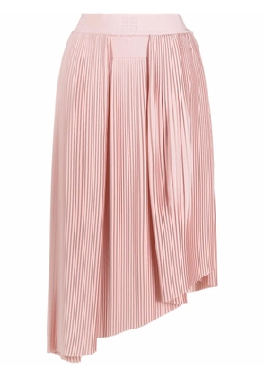 Givenchy asymmetric pleated midi skirt - Pink