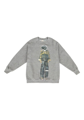 DRx FARMAxY FOR LN-CC graphic-print crew-neck sweatshirt - Grey
