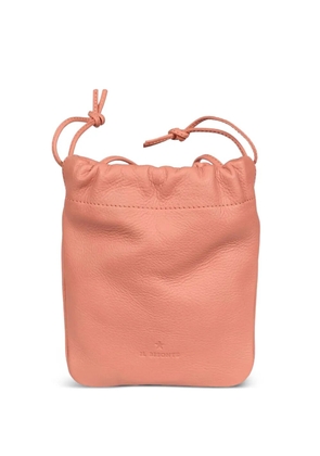 Il Bisonte drawstring leather bucket bag - Pink