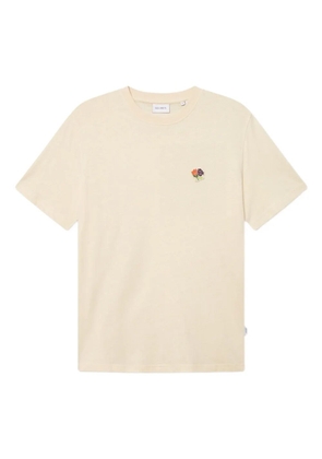 Les Deux floral-embroidered t-shirt - Neutrals