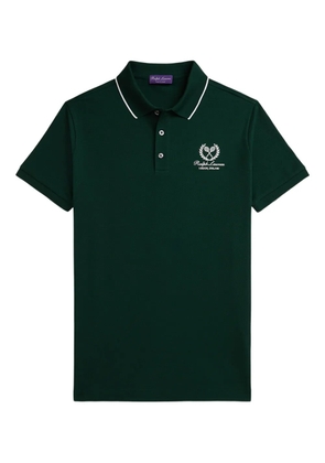 Ralph Lauren Purple Label embroidered-detail polo shirt - Green