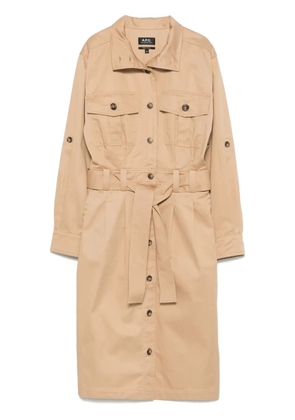 A.P.C. Mireille midi dress - Neutrals