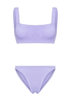 Hunza G Xandra shirred bikini - Purple