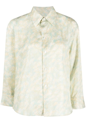 Jil Sander floral-print long-sleeve shirt - Green