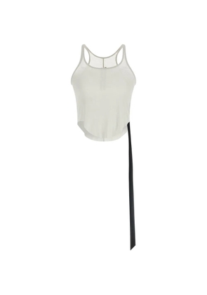 Rick Owens DRKSHDW raw-cut tank top - White