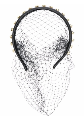 RED(V) crystal-embellished headband - Black