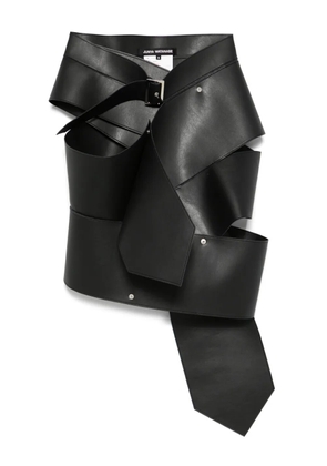 Junya Watanabe asymmetric midi skirt - Black