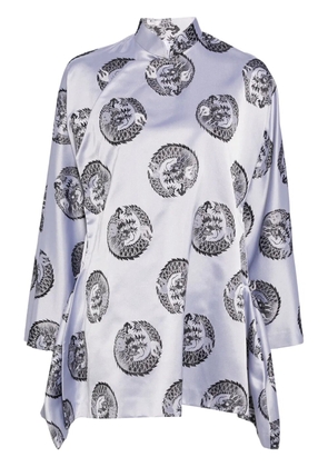 Comme Des Garçons Comme Des Garçons embroidered dres - Grey