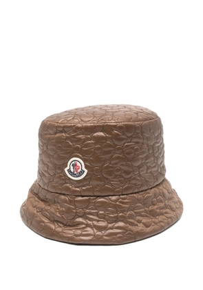 Moncler reversible padded bucket hat - Brown