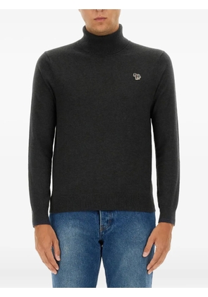 PS Paul Smith zebra turtleneck sweater - Grey