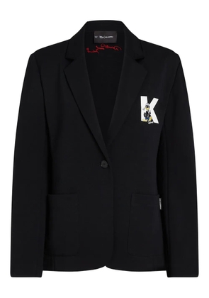 Karl Lagerfeld x Disney jersey blazer - Black