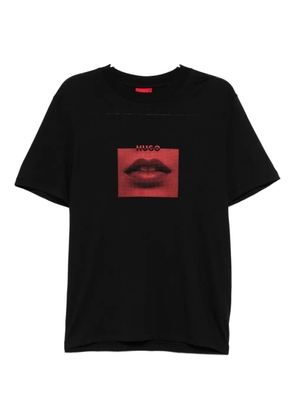 HUGO graphic-printed T-shirt - Black