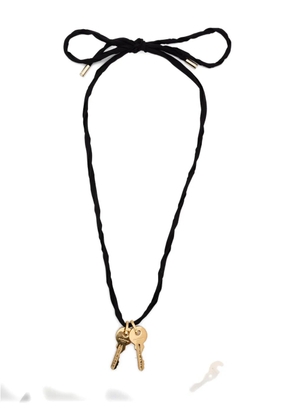 Carven key-charm necklace - Black