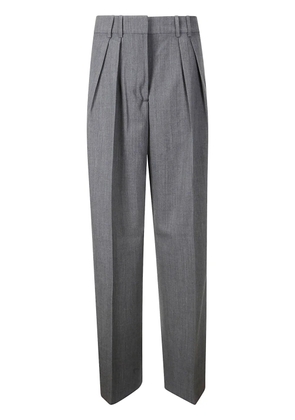 Róhe pleated slim-fit trousers - Grey