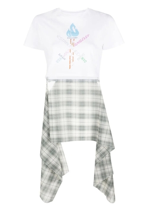 Opening Ceremony cropped logo-print T-shirt - White