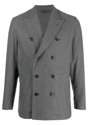 Lardini double-breasted cashmere jacket - Grey
