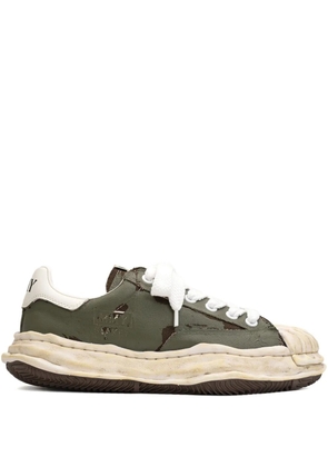 Maison MIHARA YASUHIRO Blakey torn-film low-top sneaker - Green