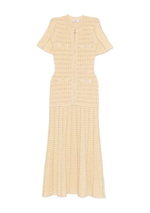 SANDRO textured-knit dress - Neutrals