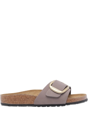 Birkenstock Madrid buckled leather flat sandals - Purple