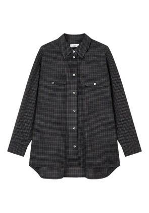 TOMBOY flap-pockets checked shirt - Blue