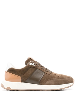 Tod's logo-patch sneakers - Brown
