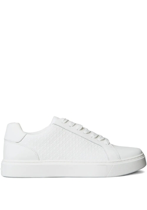 Calvin Klein embossed-logo sneakers - White
