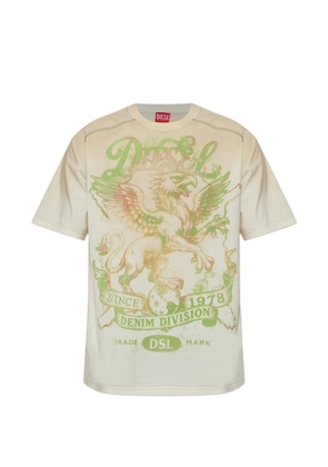Diesel T-Griffo printed short-sleeve T-shirt - Neutrals