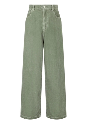 TOMBOY high-waist corduroy pants - Green
