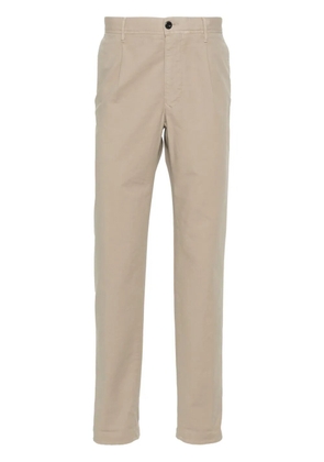 Incotex tapered cotton trousers - Neutrals